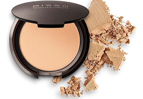 Polvo Compacto Acabado Mate Bissu Tono 06. Natural Beige