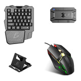 Kit Mouse Teclado Gamer Bluetooth Para Cel Android 4 En 1