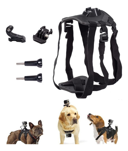 Arnés Para Perro Gopro, Chaleco De Arnés Suave Y Ajustable P