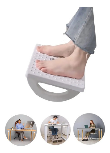 Reposa Pie Ergonomico Para Oficina Masajeador Pies Portatil