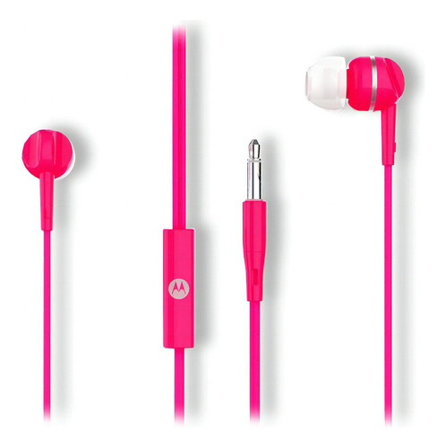 Auriculares Motorola In-ear  Earbuds 105 Con Microfono Color Rosa