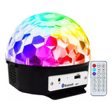 Globo Bola Maluca Led Magic Cristal Rgb Festas Mp3 Controle