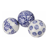 Bola De Porcelana De 3 Uds, Patrones Transparentes, Orbe De