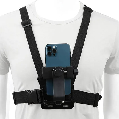 //soporte Celular Ajustable Kit Arnes De Pecho Correa Selfie