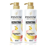  Shampoo Pantene Keratina 2 Unidades De 510 Ml C/u