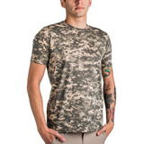 Remera Camuflada Digital Acu / Manga Corta