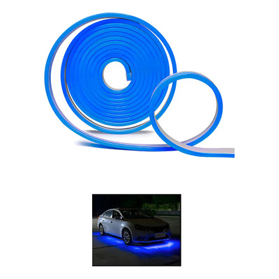Rollo Led 5 Metros Neon Gel Flexible Recortable 12v Color De La Luz Azul