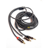 Cable Audio Auxiliar Plug Jack 3.5 Mm Macho A 2 Rca Pro 3mts