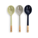 Demdaco Yum Sprinkle Scoop Grey Navy Green 2 X 7 Stoneware S