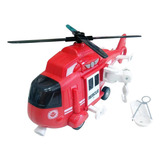 Helicoptero De Resgate Realista Sons E Luzes Sirene
