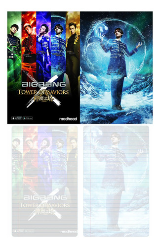 Libreta Bigbang Tower Of Saviors Cuaderno Kpop Big Bang