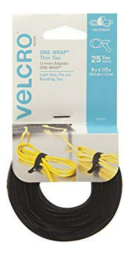 Ataduras De Cables Velcro® One-wrap 25pk 8x1/2  Organización