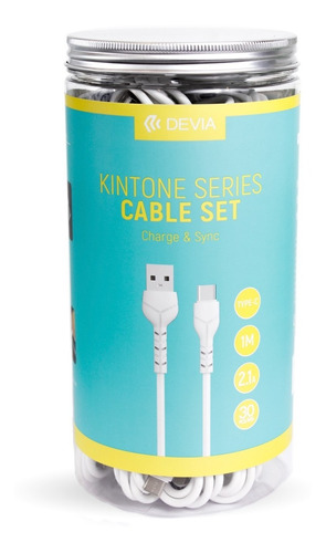 Pack 30 Cables Tipo C 1 Mt Reforzado Carga Rápida