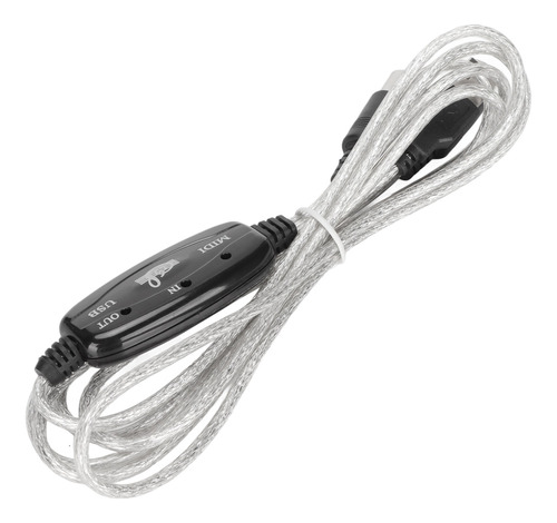 Cable Midi A Usb De Aproximadamente 2,2 Yardas De Largo, 16