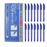 Pluma Estilografica De Tinta Azul Borrable Punta Fina 14pzs