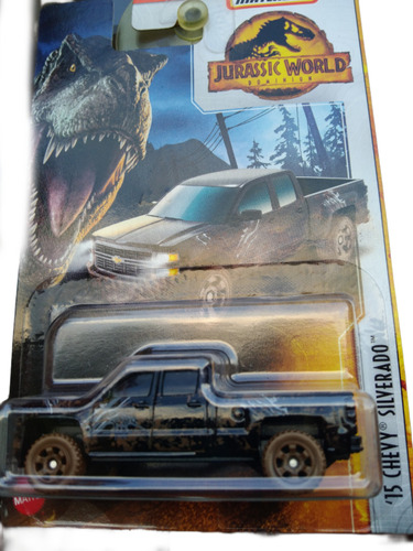 Carro Colección Matchbox 15 Chevy Silverado Jurassic World 