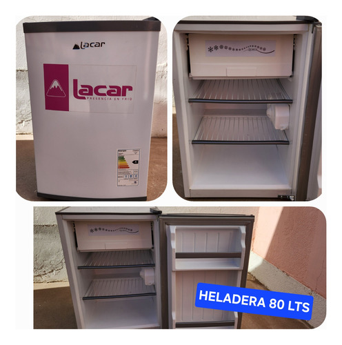 Heladera Lacar 80 Litros, Medidas 45cmx55cmx68cm.