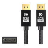 Cable Displayport V2.1 Uhd De Hasta 240hz (2k) 2,0 Mts