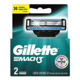 Carga Gillette Mach3 Com 2 Unidades