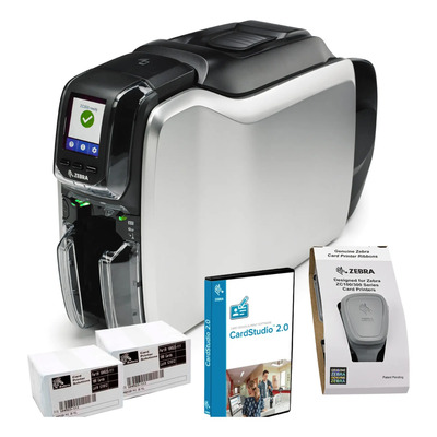Impresora De Tarjetas Zebra Zc300 Para Credenciales Pvc | Meses sin interés