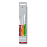 Victorinox Juego Clásico Suizo, 3 Cuchillos De Pelar, Juego 