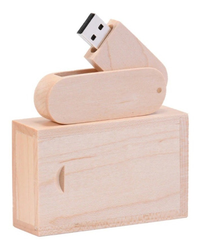 Pendrive Madera 32 Gb Grabado Láser