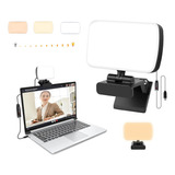 Kit De Iluminación De Videoconferencia, Luz Con Clip Para Po