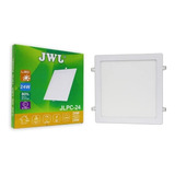 Plafon Led Cuadrado Empotrar 24w Jwj Luz Blanca 4pzs