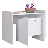 Conjunto Mesa E Poltrona Montessoriano Art In Móveis Branco