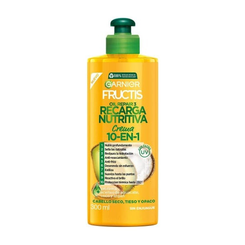 Crema Para Peinar Garnier Fructis Liso Coco 300ml