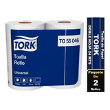 Toalla Rollo De Papel Tork Doble Hoja 2 Rollos