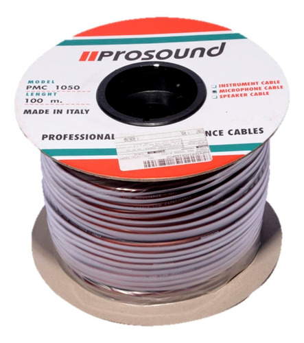 Cable P/microfono Profesional 100mt, Prosound Pmc1050-100mt