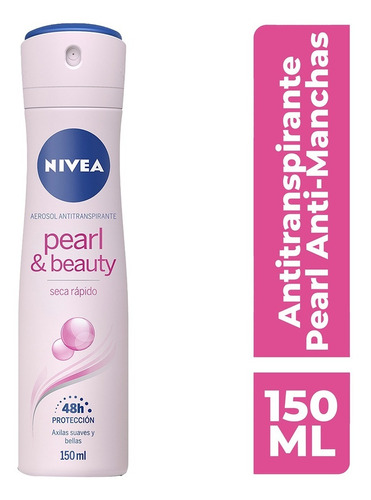 Antitranspirante En Aerosol Nivea Pearl & Beauty 150ml 48hr