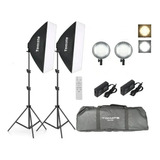 Kit Iluminação Softbox Estúdio Led P/ Fotografia 50x70 Nfe