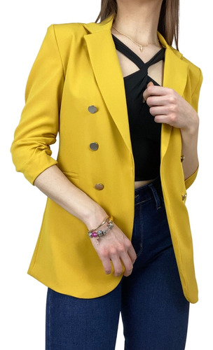 Saco Blazer Dama Casual Formal Para Mujer Moderno Joss