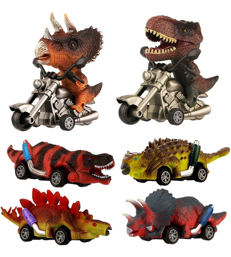 6 Juguetes De Coche De Dinosaurio, Coche De Dinosaurio Reali