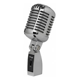 Microfone Vintage 50's Stagg Sdmp100 Cromado Cor Prata