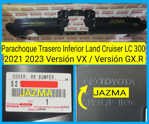 Parachoque Trasero Land Cruiser Lc 300 Vx 2023 2024 Original Foto 6