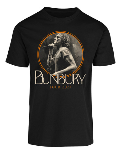 Playeras Bunbury Mexico 2024 Full Color Frente Y Espalda