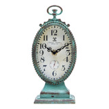Nikky Home Reloj De Mesa Vintage - Estilo Rústico Envejecido