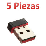 Lote 5pz Tarjeta De Red Wi-fi 150 Mbps Usb 2.0 Mini Compacta