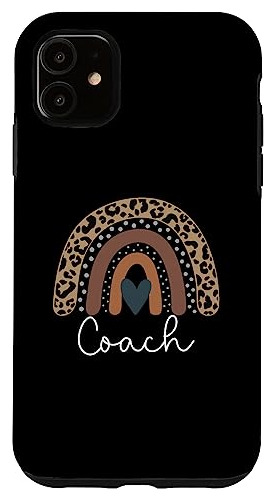 Funda Para iPhone 11 Coach Cute Leopardo Boho Arcoiris Plast