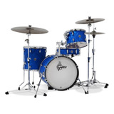 Batería Gretsch Catalina Club Jazz 4 Cuerpos Bombo 18'' Color Blue Satin Flame