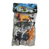 Kit Animales Muñecos Niños Plastico Rigido X6 Animales Selva