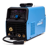 Soldadora Inverter Logus 4 En 1 Mig Tig Mma Plasma Color Azul Marino