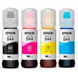 Pack Tinta Epson Orig 544 Cyan, Magenta, Amarillo Y Negro