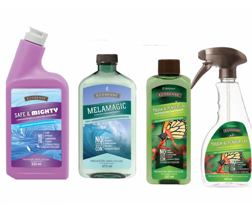 Limpiadores Ecosense Melaleuca Safe&mighty+melamagic+tough&t