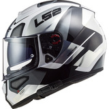 Capacete Para Moto  Integral Ls2  Evo Automat Ff397  Prateado Brilhante Tamanho 60 