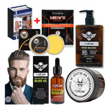 Kit Shampoo Para Barba + Aceite De Barba + Bálsamo Regalo