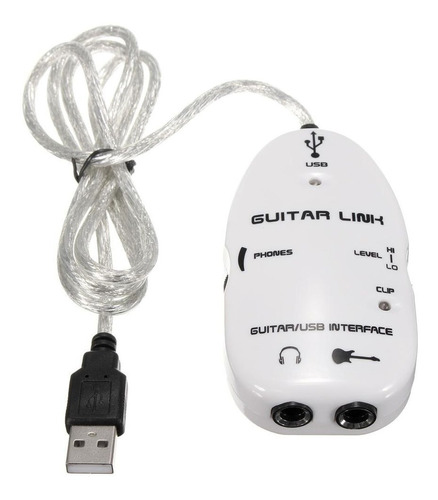 Cable Guitarra Adaptador Usb Audifonos Computado Guitar Link